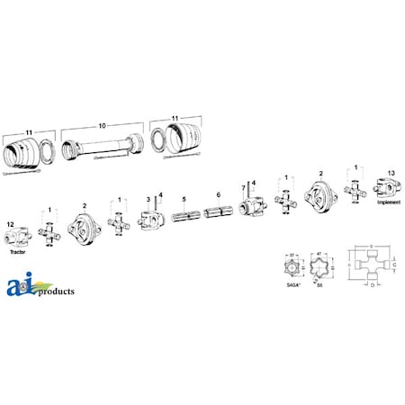 A & I Products Complete Safety Shield 60" x10" x10" A-WSK584D